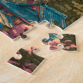 Sapporo Japan Reizen Kunst Vintage Legpuzzel (Zijkant)