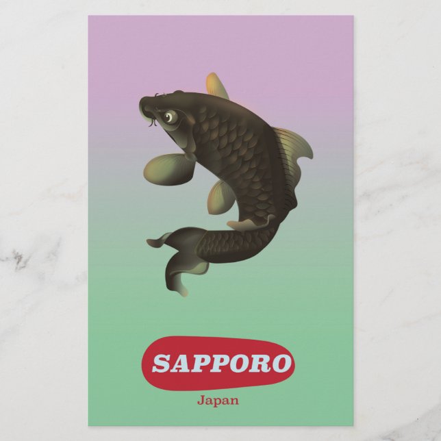 Sapporo Japan -stijl toerisme poster (Voorkant)