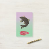 Sapporo Japan -stijl toerisme poster Post-it® Notes (Op bureau)