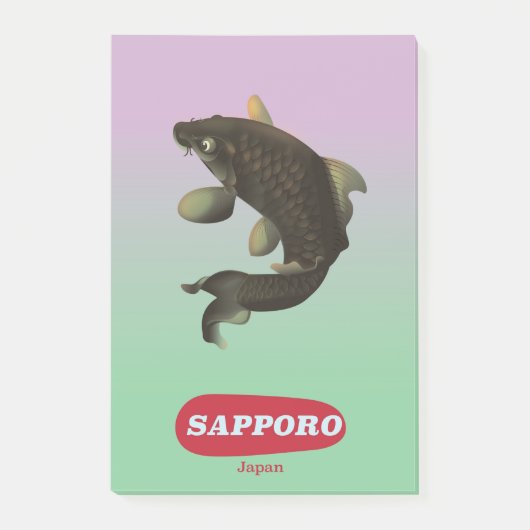 Sapporo Japan -stijl toerisme poster Post-it® Notes (Voorkant)