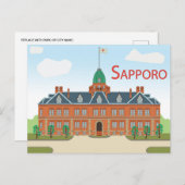 Sapporo japan vintage reizen briefkaart (Voorkant / Achterkant)