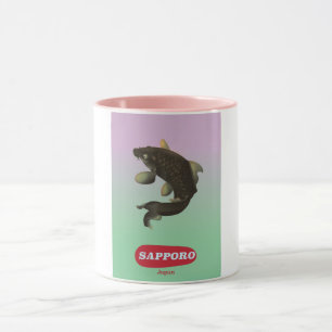 Sapporo Japan Vintage stijl toerisme poster Mok
