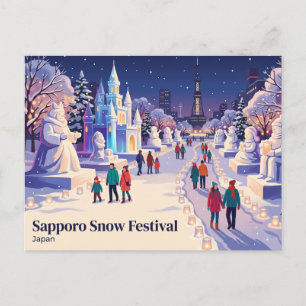 Sapporo Sneeuwfestival Japan Briefkaart