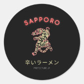 Sapro Japan  Ronde Sticker (Voorkant)