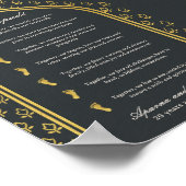 Saptapadi Seven Steps Jubileum Kaart Poster (Hoek)