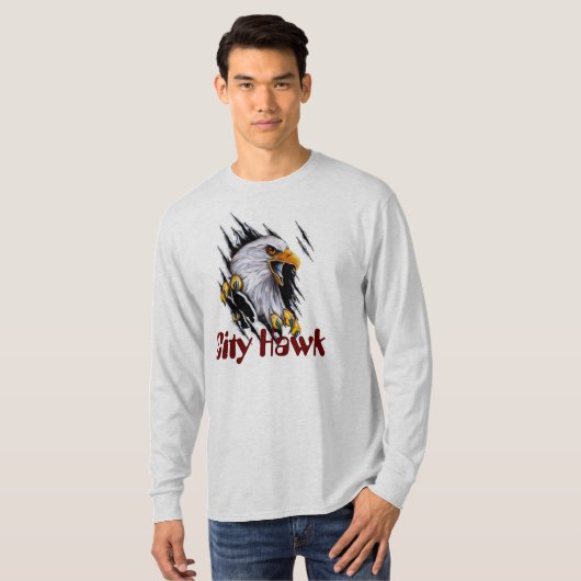 Saqr Al-Madina mannen T-shirt, elegant design T-shirt (Voorkant volledig)