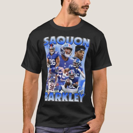 Saquon Barkley | Amerikaans Football Bootleg T-shi T-shirt (Voorkant)