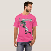 Saquon Barkley Backward Hurdle Eagles Cartoon T-shirt (Voorkant volledig)