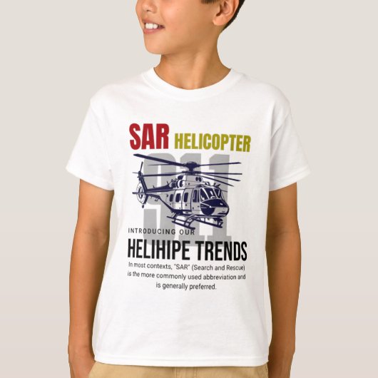 SAR helikopter T-shirt (Voorkant)