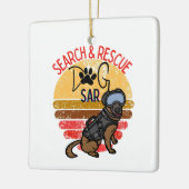 SAR K-9 Professional-honden zoeken en redden Keramisch Ornament (Links)