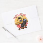SAR K-9 Professional-honden zoeken en redden Ronde Sticker (Envelop)