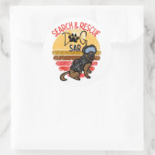 SAR K-9 Professional-honden zoeken en redden Ronde Sticker (Tas)