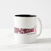 Sara-Cuda logo Tweekleurige Koffiemok (Voorkant rechts)