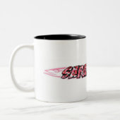 Sara-Cuda logo Tweekleurige Koffiemok (Links)