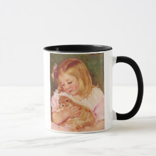 Sara die een kat houdt, Mary Cassatt Mok