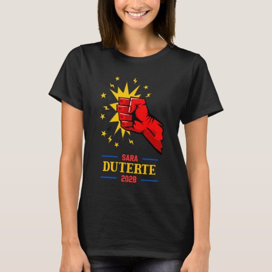 Sara Duterte Voor President 2028 T-shirt Protest (Voorkant)