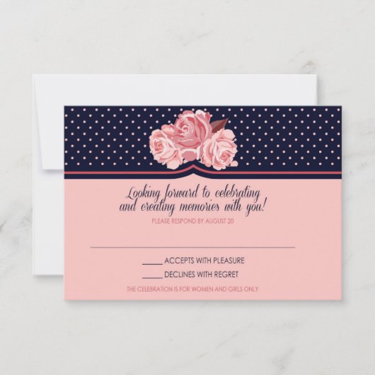 Sara Fine Response Card RSVP Kaartje (Voorkant)