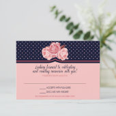 Sara Fine Response Card RSVP Kaartje (Staand voorkant)