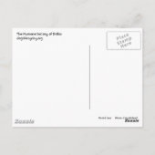 Sara, geluk is een geadopteerde kat! Briefkaart (Achterkant)