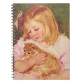 Sara Holding a Cat | Mary Cassatt Notitieboek (Voorkant)