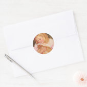 Sara Holding a Cat | Mary Cassatt Ronde Sticker (Envelop)