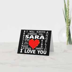 Sara Ik Hou Van Jou Kaart