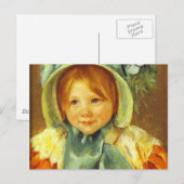 Sara in een Green Bonnet. c. 1901, Mary Cassatt Briefkaart (Voorkant / Achterkant)