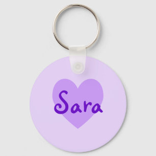 Sara in Paars Sleutelhanger