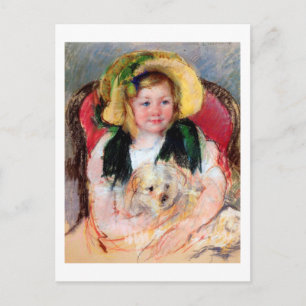 Sara met haar hond, Cassatt Briefkaart