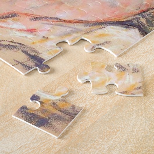 Sara met haar hond, Cassatt Legpuzzel (Zijkant)