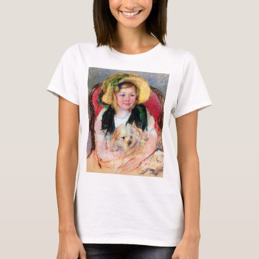 Sara met haar hond, Cassatt T-shirt (Voorkant)
