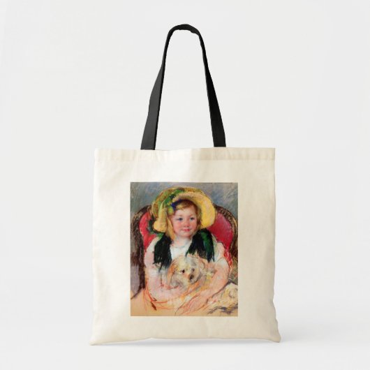 Sara met haar hond, Cassatt Tote Bag (Voorkant)