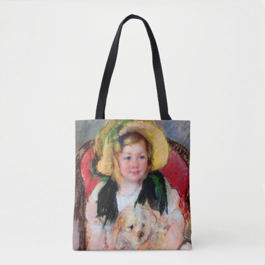 Sara met haar hond, Cassatt Tote Bag (Voorkant)