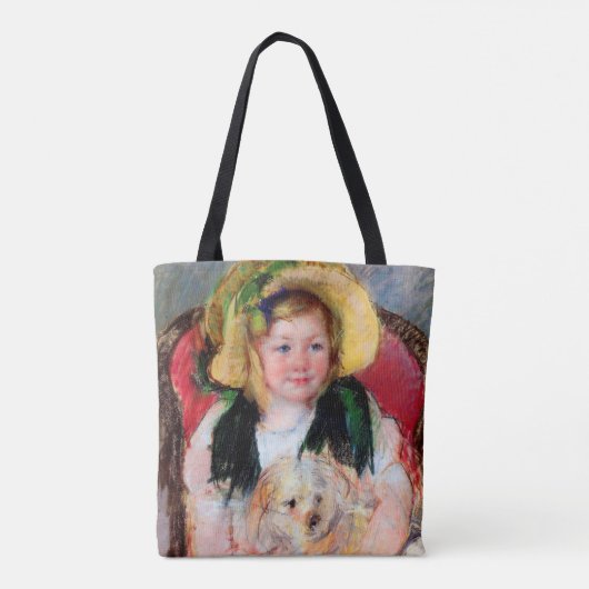 Sara met haar hond, Cassatt Tote Bag (Achterkant)