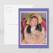 Sara met haar hond in Armstoel, door Mary Cassatt, Feestdagenkaart (Voorkant / Achterkant)