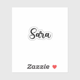 Sara Naam - Handgeschreven kalligrafie Sticker