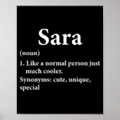 Sara Name Definition Funny D Poster (Voorkant)