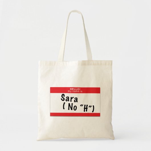 Sara No H Canvas tas (Voorkant)