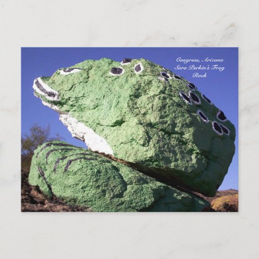 Sara Perkins Frog Rock Briefkaart (Voorkant)