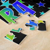 "SARA" Voornaam, Fun "HAPPY BIRTHDAY" Legpuzzel (Zijkant)