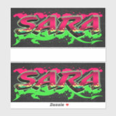 Sara Vorname Name Graffiti Aufkleber Sticker (Vel)
