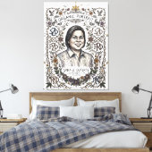 SARA Z. DUTERTE-ORGANISCH PORTRET CANVAS AFDRUK (Insitu (Slaapkamer))