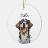 Sarabi Dog Pet Custom Name Vakantie Kerstmis Keramisch Ornament (Links)