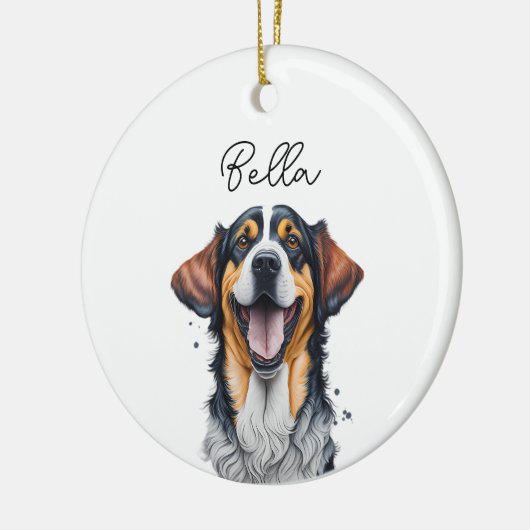 Sarabi Dog Pet Custom Name Vakantie Kerstmis Keramisch Ornament (Links)