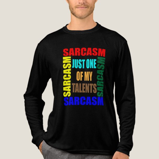 Saracasme Tri-Blend Shirt (Voorkant volledig)
