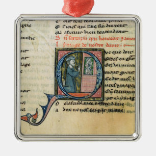 Saracen omgezet door een afbeelding van de Maagd Metalen Ornament