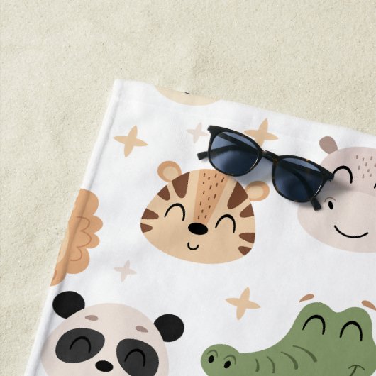 Sarafi Oerwoud dierenstrandlaken Strandlaken (In situ)