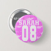 Sarah 08 - Lees mijn lippen Ronde Button 5,7 Cm (Voorkant /achterkant)