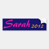 Sarah, 2012 bumpersticker (Voorkant)