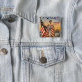 Sarah! 2012 vierkante button 5,1 cm (In situ)